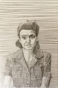 art by carrie brummer, drawing portraits, woman portrait