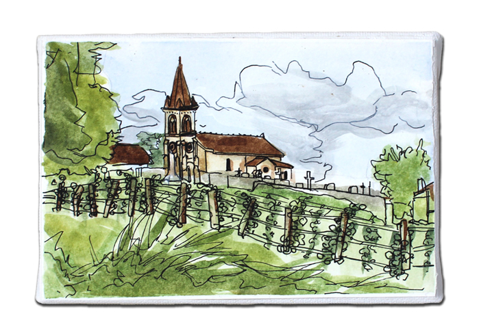 Bordeaux3CarrieBrummerLR bordeaux france, bordeaux wine, bordeaux region, plein air art, original fine art for sale, landscape art, southern france art, wine country art