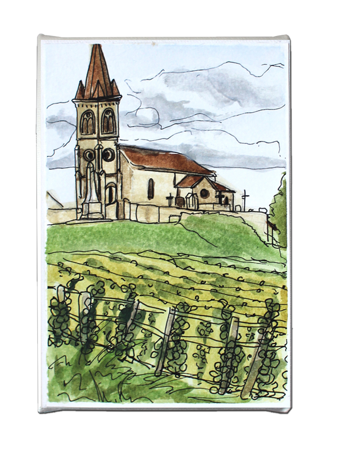 Bordeaux7CarrieBrummerLR bordeaux france, bordeaux wine, bordeaux region, plein air art, original fine art for sale, landscape art, southern france art, wine country art