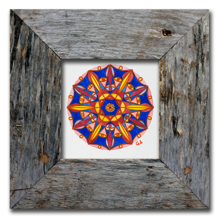 MandalaArtCarrieBrummer Blue Mandala Art Print, Miniature Framed Mandala Art, Bohemian Wall Decor, Mandala Wall Art, Boho Mandala Art Prints, Boho Hippy Decor, arts and collectibles, drawing and illustration, pen and ink, mandala wall art, framed mandalas, boho birthday gift, bohemian wall decor, yoga art print, boho interiors, festival lover gift, spiritual art zen, bohemian mandala, pen and ink art, indian ethnic art