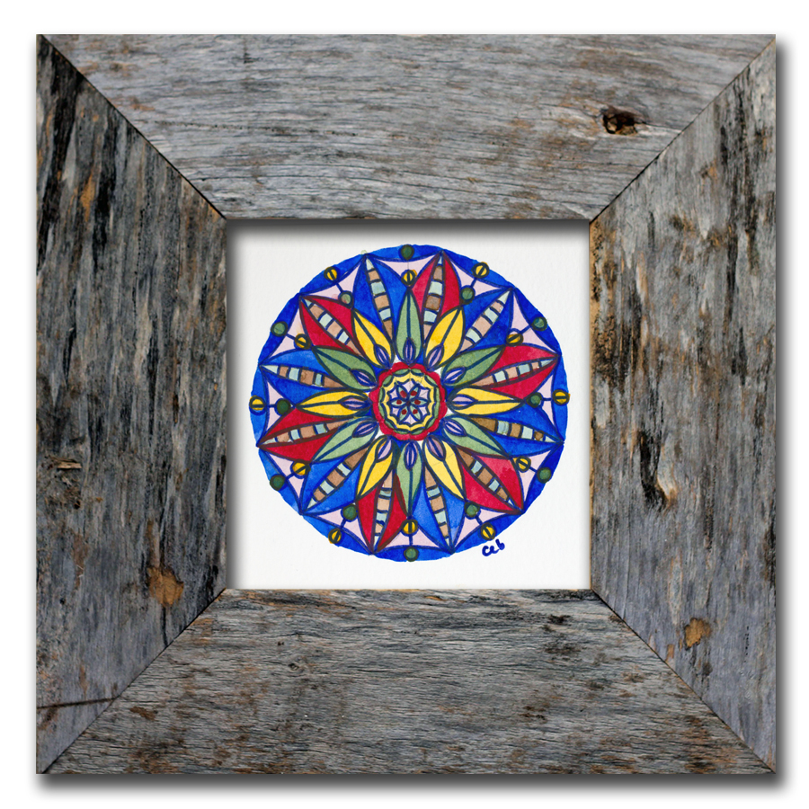 MandalaArtCarrieBrummer Blue Mandala Art Print, Miniature Framed Mandala Art, Bohemian Wall Decor, Mandala Wall Art, Boho Mandala Art Prints, Boho Hippy Decor, arts and collectibles, drawing and illustration, pen and ink, mandala wall art, framed mandalas, boho birthday gift, bohemian wall decor, yoga art print, boho interiors, festival lover gift, spiritual art zen, bohemian mandala, pen and ink art, indian ethnic art