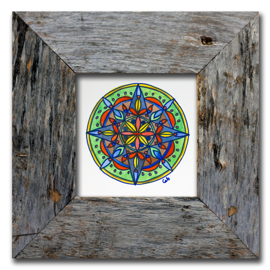 MandalaArtCarrieBrummer Blue Mandala Art Print, Miniature Framed Mandala Art, Bohemian Wall Decor, Mandala Wall Art, Boho Mandala Art Prints, Boho Hippy Decor, arts and collectibles, drawing and illustration, pen and ink, mandala wall art, framed mandalas, boho birthday gift, bohemian wall decor, yoga art print, boho interiors, festival lover gift, spiritual art zen, bohemian mandala, pen and ink art, indian ethnic art