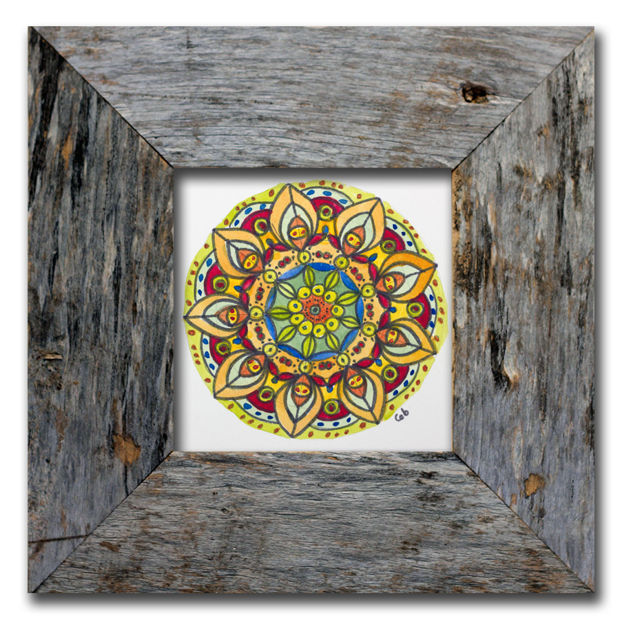 MandalaArtCarrieBrummer Blue Mandala Art Print, Miniature Framed Mandala Art, Bohemian Wall Decor, Mandala Wall Art, Boho Mandala Art Prints, Boho Hippy Decor, arts and collectibles, drawing and illustration, pen and ink, mandala wall art, framed mandalas, boho birthday gift, bohemian wall decor, yoga art print, boho interiors, festival lover gift, spiritual art zen, bohemian mandala, pen and ink art, indian ethnic art