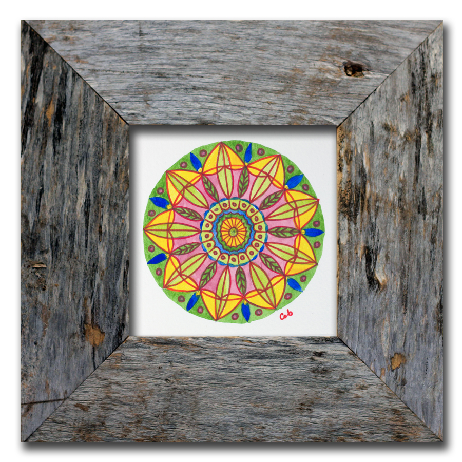 MandalaArtCarrieBrummer Blue Mandala Art Print, Miniature Framed Mandala Art, Bohemian Wall Decor, Mandala Wall Art, Boho Mandala Art Prints, Boho Hippy Decor, arts and collectibles, drawing and illustration, pen and ink, mandala wall art, framed mandalas, boho birthday gift, bohemian wall decor, yoga art print, boho interiors, festival lover gift, spiritual art zen, bohemian mandala, pen and ink art, indian ethnic art