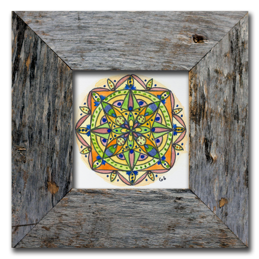 MandalaArtCarrieBrummer Blue Mandala Art Print, Miniature Framed Mandala Art, Bohemian Wall Decor, Mandala Wall Art, Boho Mandala Art Prints, Boho Hippy Decor, arts and collectibles, drawing and illustration, pen and ink, mandala wall art, framed mandalas, boho birthday gift, bohemian wall decor, yoga art print, boho interiors, festival lover gift, spiritual art zen, bohemian mandala, pen and ink art, indian ethnic art