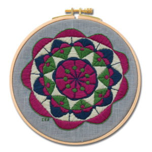 art and collectibles, fiber arts, embroidery, embroidery hoop art, embroidery art, wall art, room decor, contemporary, hoop art, needlework art, modern embroidery, thread painting, yoga art gift, mandala art,