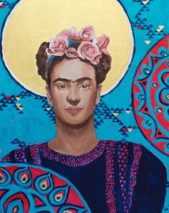 Frida Kahlo, Frida art, artist Carrie brummer, women idols, women empowerment,